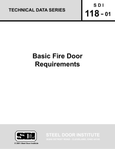 Basic Fire Door Requirements