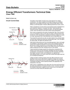 Energy Efficient Transformers Technical Data