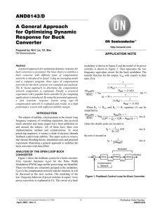 a general approach for optimizing dynamic response for buck