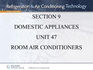 section 9 domestic appliances unit 47 room air conditioners