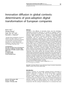 Innovation diffusion in global contexts