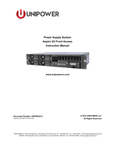 60 Amp Front Access DC Power System