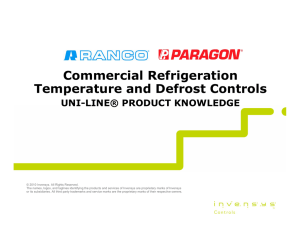 Commercial Refrigeration Temperature and Defrost