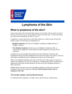 Lymphoma of the Skin - American Cancer Society