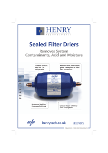 Sealed Filter Driers