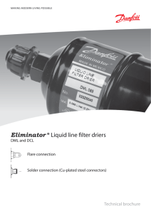 Eliminator ® Liquid line filter driers