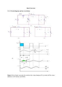 Buck Converter 3-1-1 Circuit diagram and key waveforms