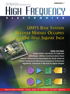 UMTS Base Station Receiver Module Occupies One