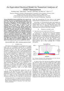 An Equivalent Electrical Model for Numerical Analyses of ODEP