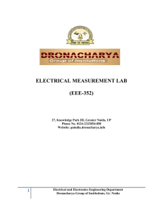 electrical measurement lab (eee-352)