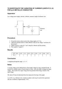 To investigate the variation of current