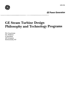 GE Steam Turbine Design Philosophy and Technology Programs