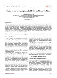 Study on Valve Management of DEH for Steam Turbine