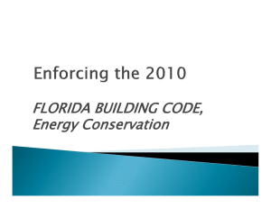 FLORIDA BUILDING CODE, Energy Conservation