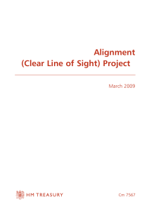 Alignment (Clear Line of Sight) Project Cm 7567