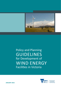 Policy and planning guidelines for development of wind energy