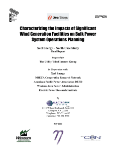Characterizing the Impacts of Significant Wind Generation Facilities
