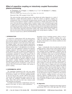 Effect of capacitive coupling on inductively coupled fluorocarbon