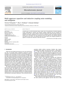 Multi-aggressor capacitive and inductive coupling noise modeling