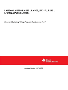 Linear and Switching Voltage Regulator