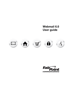 Webmail 6.0 User guide