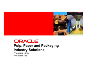 Pulp, Paper and Packaging Industry Solutions