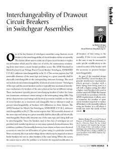Interchangeability of Drawout Circuit Breakers in Switchgear