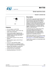 Serial real-time clock