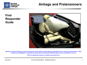 Airbags and Pretensioners - GM Service Technical College