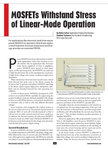 MOSFETs Withstand Stress of Linear