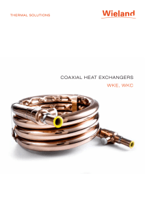 Coaxial Heat exCHangers WKe, WKC - Wieland