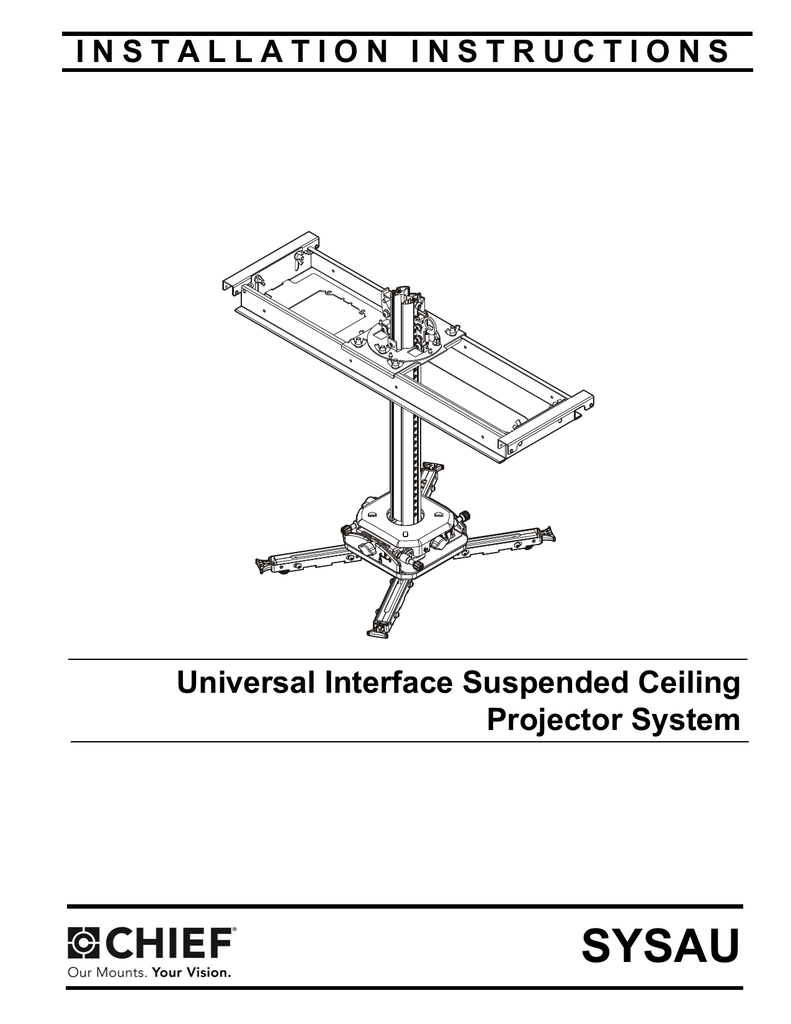 Installation Instructions Universal Interface Suspended