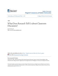 What Does Research Tell Us about Classroom Discussion?