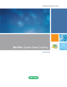 Bio-Plex Bead Coupling Brochure - Bio-Rad