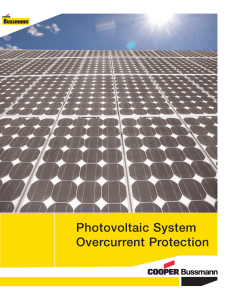 Photovoltaic System Overcurrent Protection