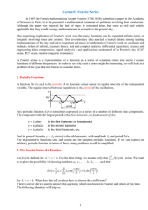 The Fourier series of Function