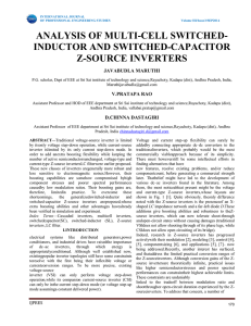 analysis of multi-cell switched- inductor and switched