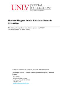 Howard Hughes Public Relations Records MS-00380