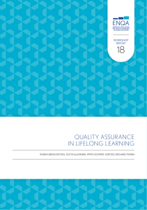QUALITY ASSURANCE IN LIFELONG LEARNING