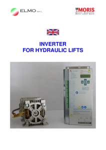 inverter for hydraulic lifts