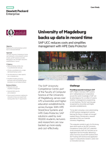 Data Protector | IT Case Study | University Magdeburg | Hewlett