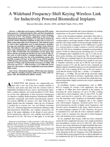 A Wideband Frequency-Shift Keying Wireless Link for Inductively