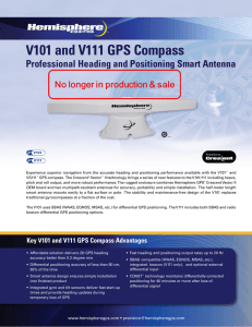 V101 and V111 GPS Compass