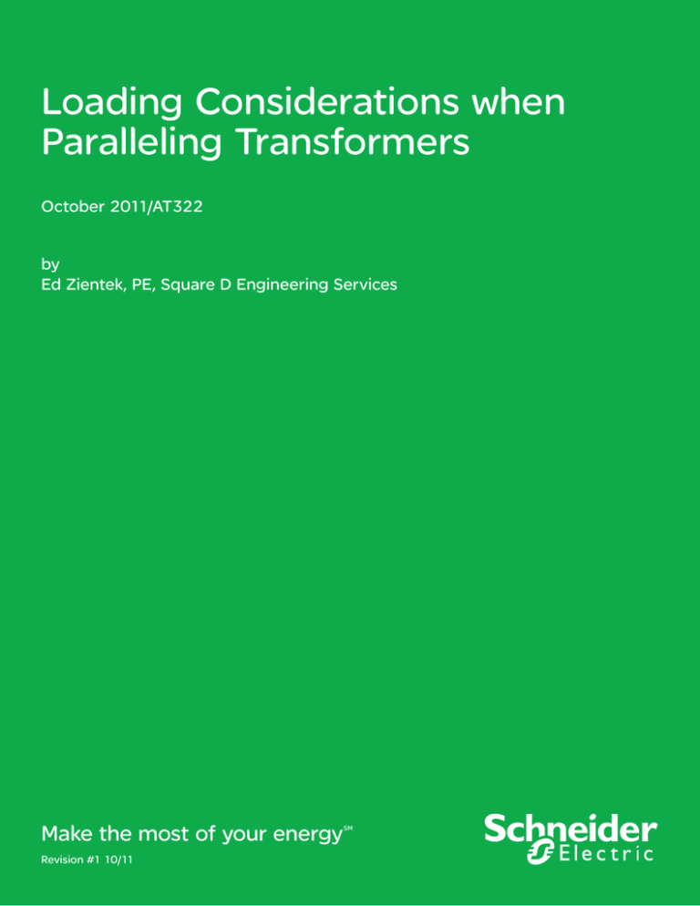 Loading Considerations when Paralleling Transformers
