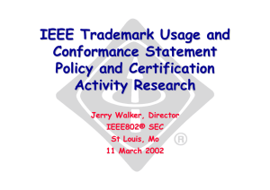 IEEE Trademark Usage and Conformance Statement