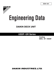 USDP~GR Series DAIKIN DECK UNIT