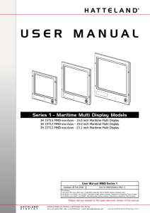 user manual - Hatteland Display AS
