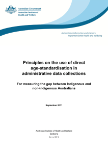 3 Principles on the use of direct-age standardisation