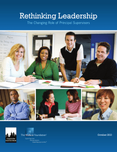 Rethinking Leadership: The Changing Role of Principal Supervisors