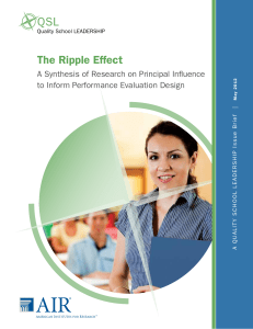 The Ripple Effect: A Synthesis of Research on Principal Influence to